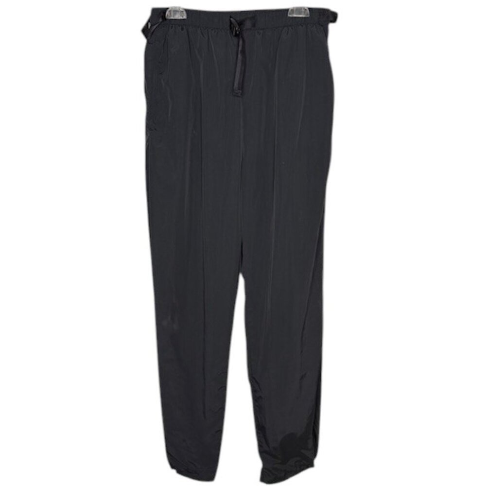 REI Vintage Versatech Belted Pull-On Pants w/Snap Cuffs for Boots - Black - M